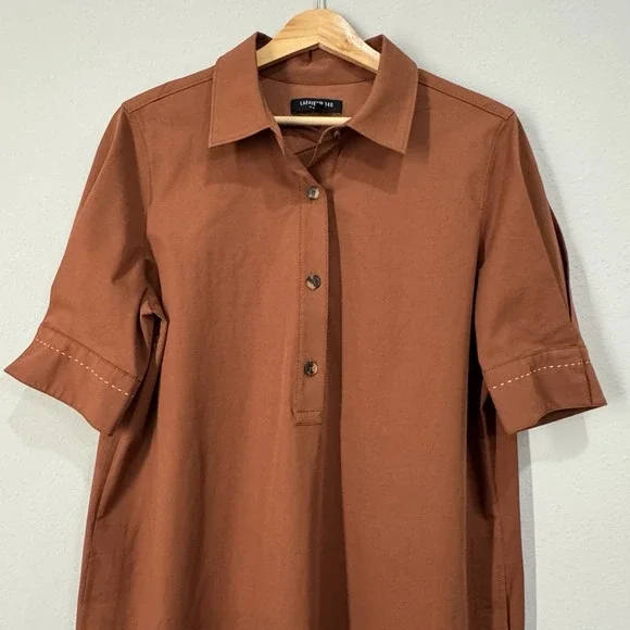Lafayette 148 Shirt Dress Medium - Picture 3 of 16